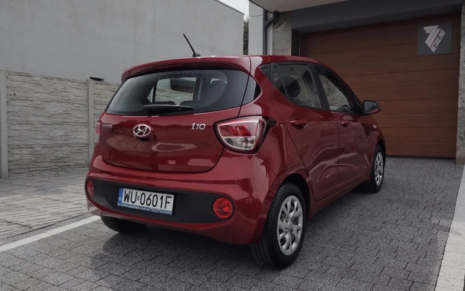 Hyundai i10 cena 35100 przebieg: 38720, rok produkcji 2017 z Polanów małe 154